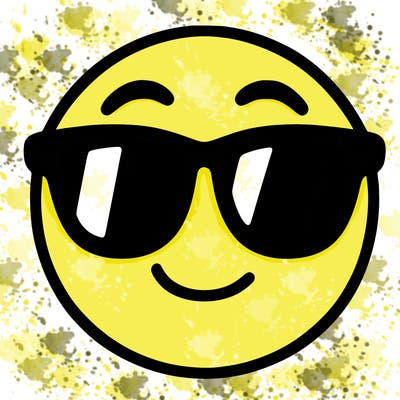 emoji with sunglasses