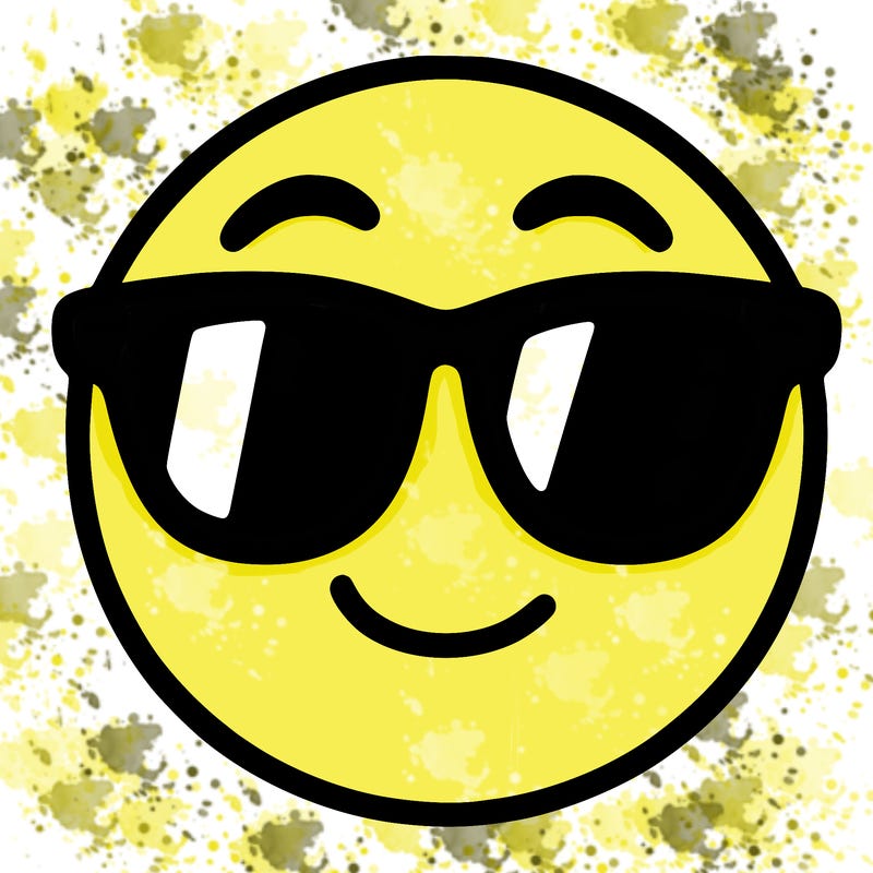 emoji with sunglasses
