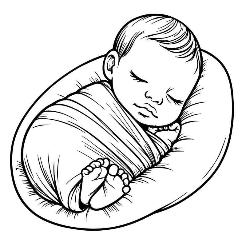 newborn baby girl realistic cute