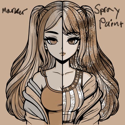 realistic girl split