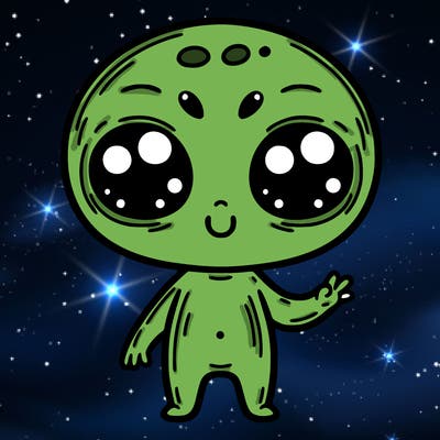 alien cute