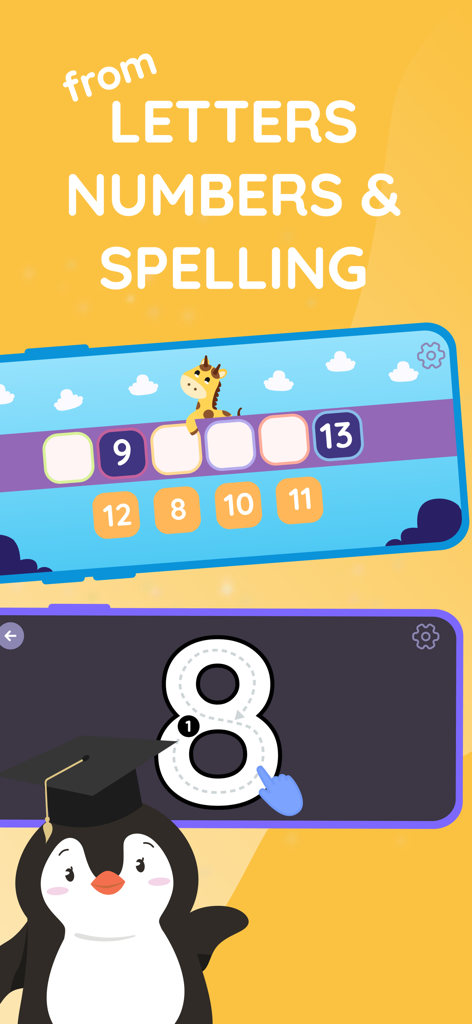 Nina u Ninu - Educational games for kids featuring number sequencing and tracing in the Nina u Ninu app