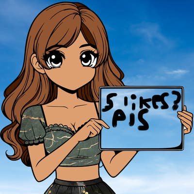 realistic pretty girl holding blank sign