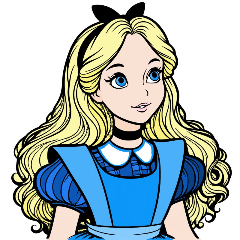 alice in wonderland, realistic