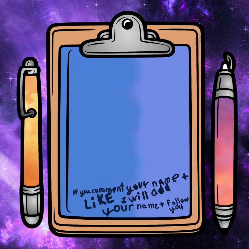 blank clip board with pen