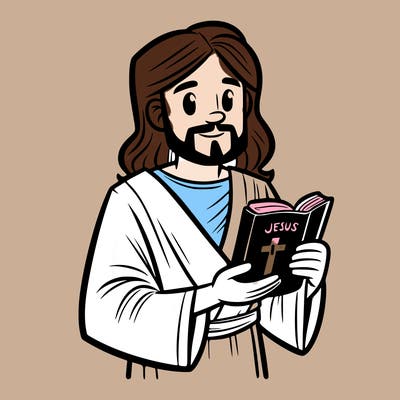 jesus with the bible