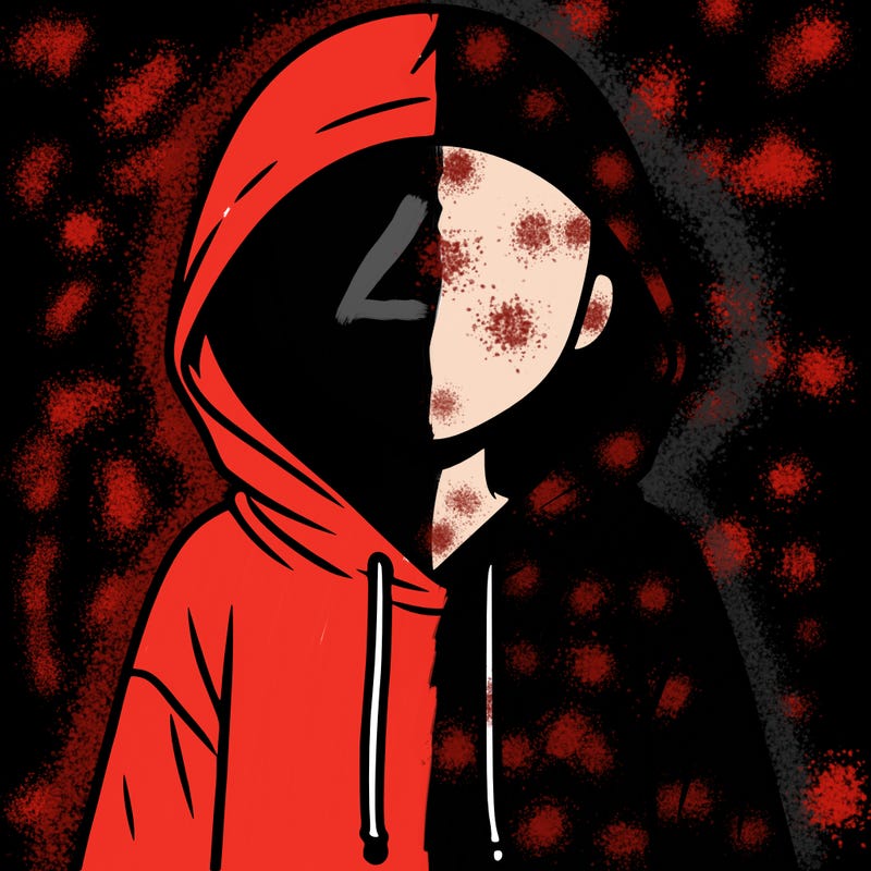 faceless girl in hoodie