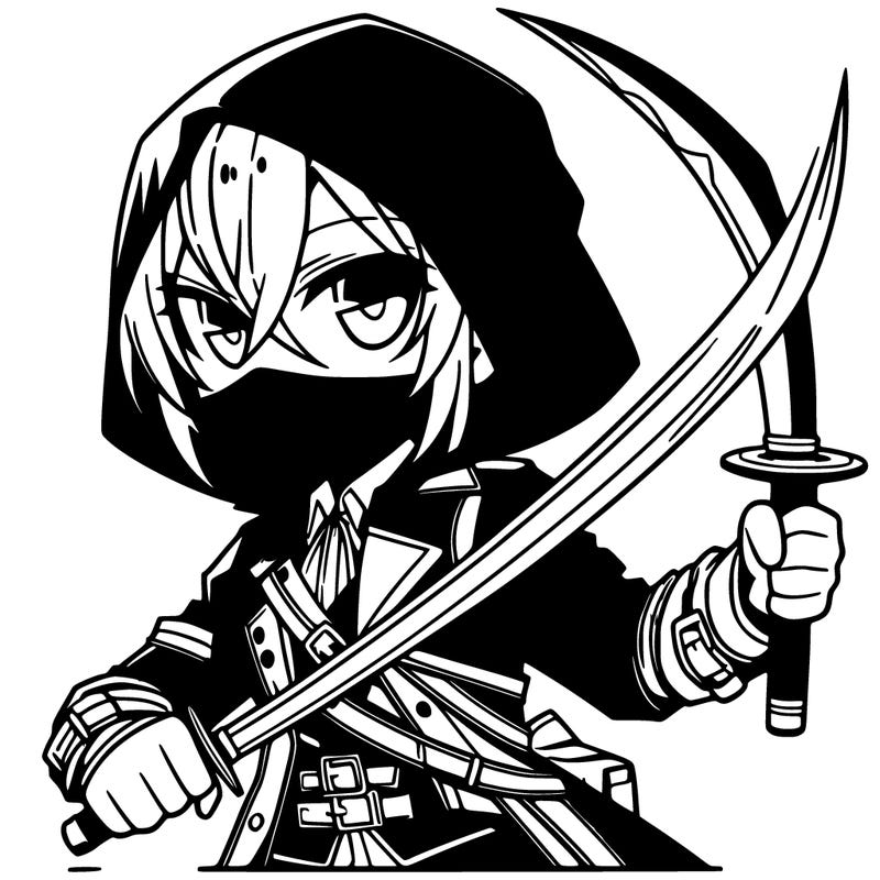 anime assassin with sword