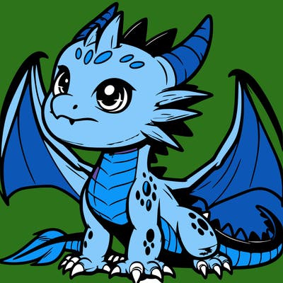 fierce baby night dragon