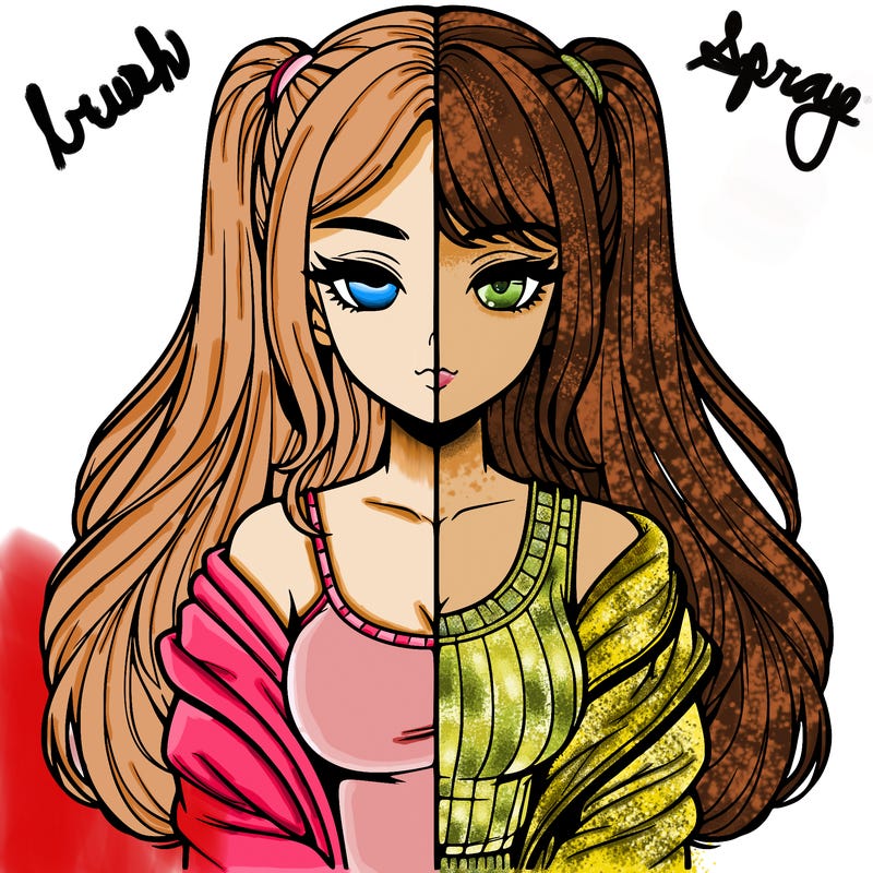 realistic girl split