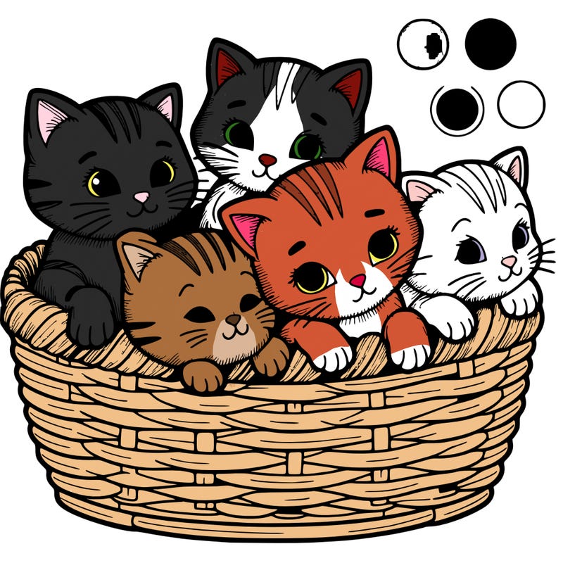 kittens in a basket