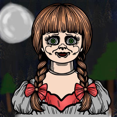 annabelle creepy doll adult