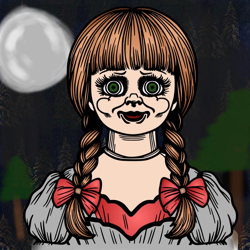 annabelle creepy doll adult