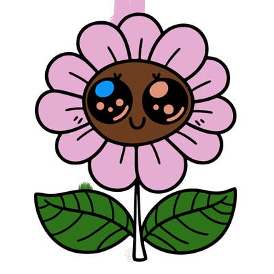 flower with eyes