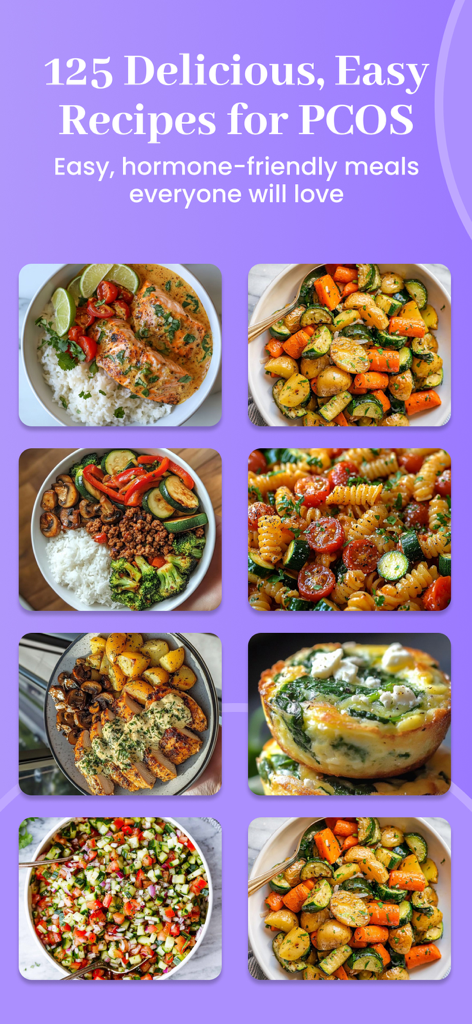 Briom:PCOS weight loss - A collection of eight healthy hormone-friendly meal ideas for PCOS weight loss