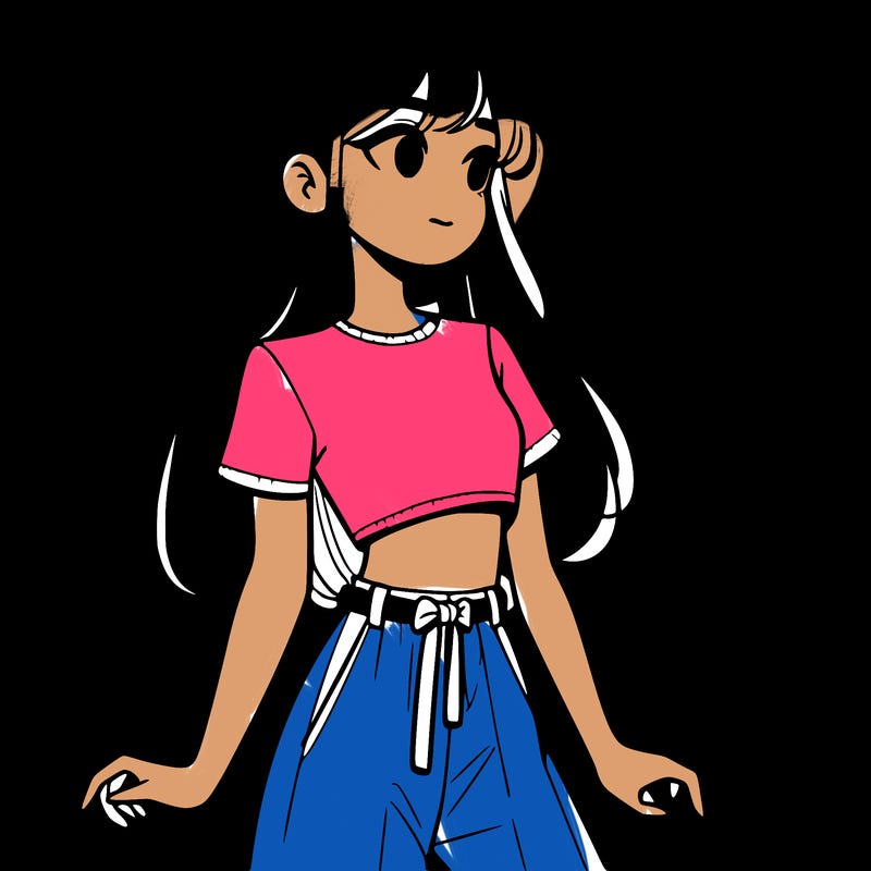 girl in a cute crop top