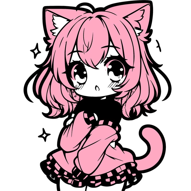 cute anime cat girl