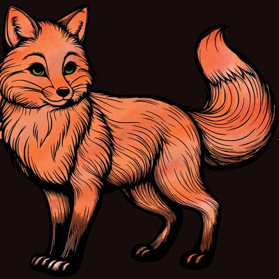 realistic fox