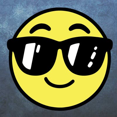 emoji with sunglasses