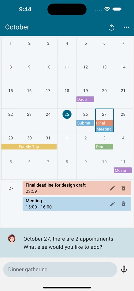 AI Calendar - 1 Line Scheduler - Lifestyle App | MWM