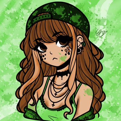 scene girl aesthetic