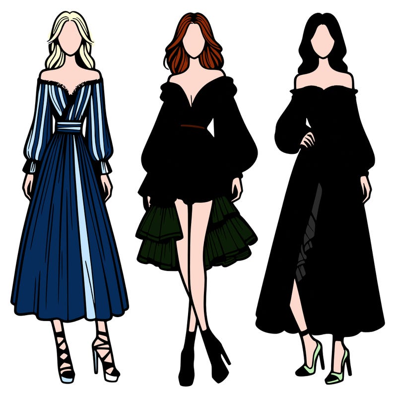 fashion models dresses