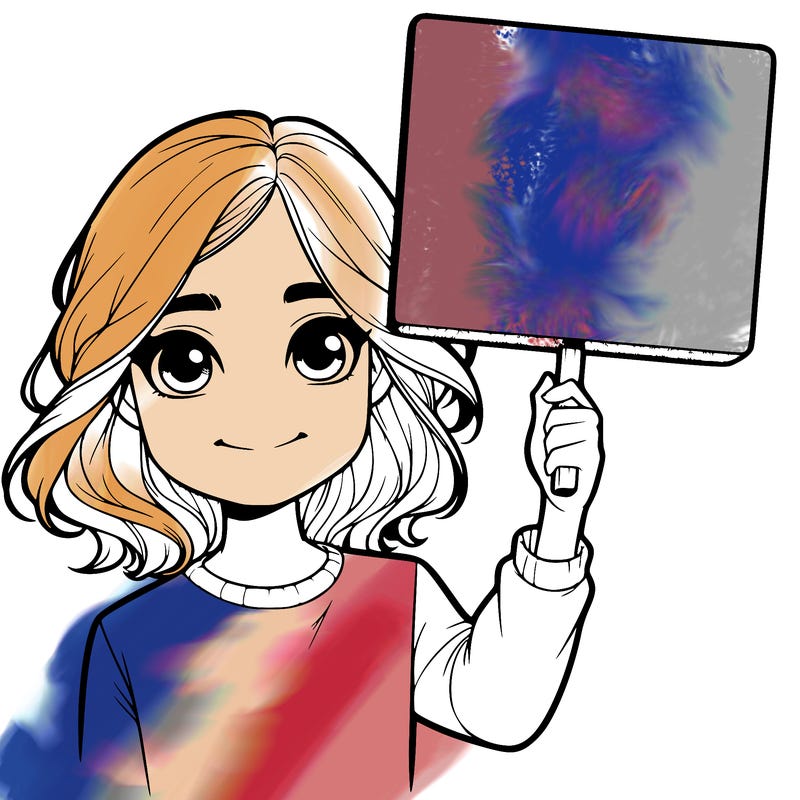 realistic girl holding up a sign