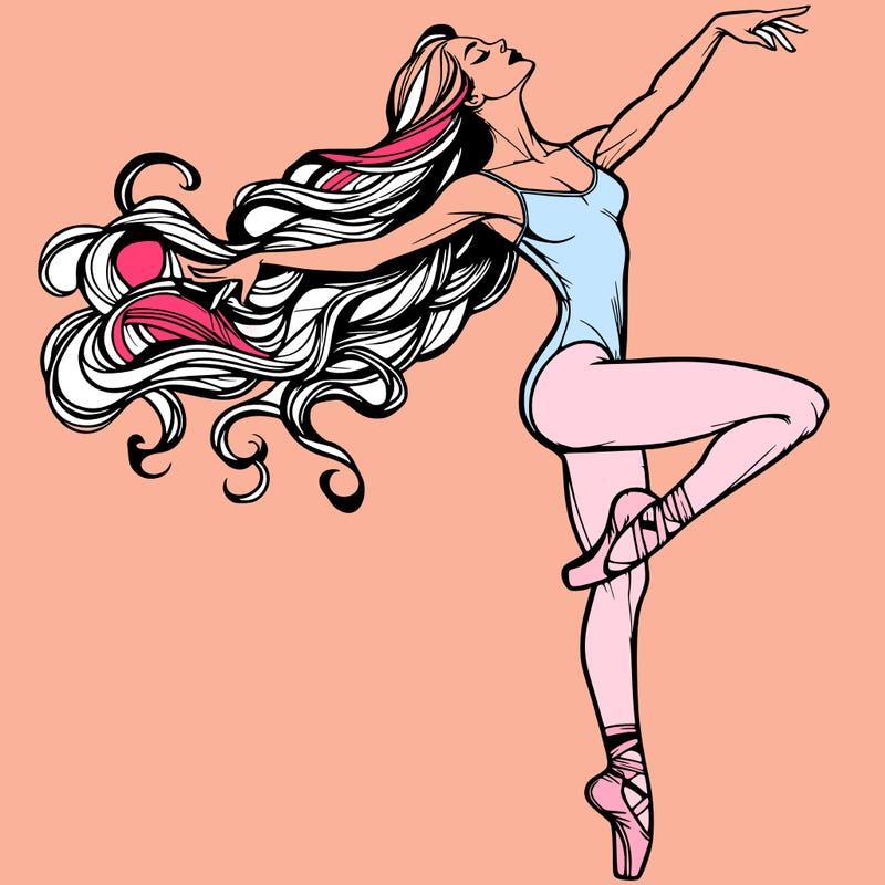 realistic woman dancer