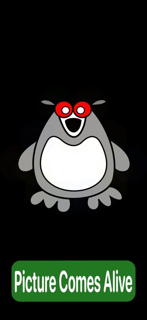 Dot Fun - Animated cartoon penguin in the Dot Fun educational app for kids