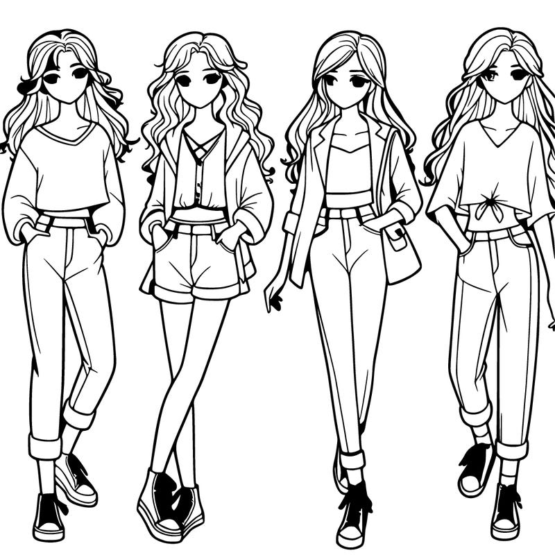 five realistic girls