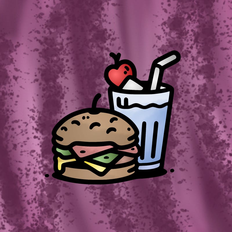 easy bold food drawing