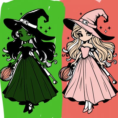 beautiful wicked witch. from wicked