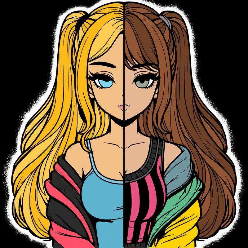 realistic girl split