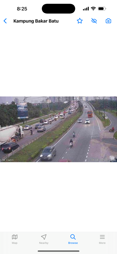 マレーシア、カンポン・バカー・バトゥの交通状況のライブウェブカメラビュー。