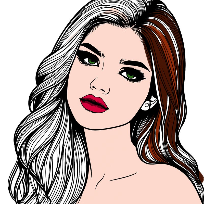 realistic girl model beautiful