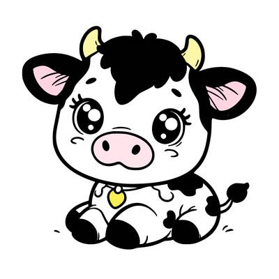 a cute cow