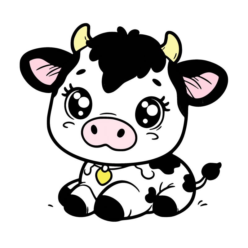 a cute cow