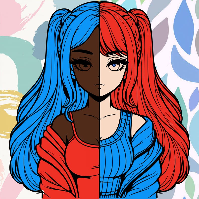 realistic girl split