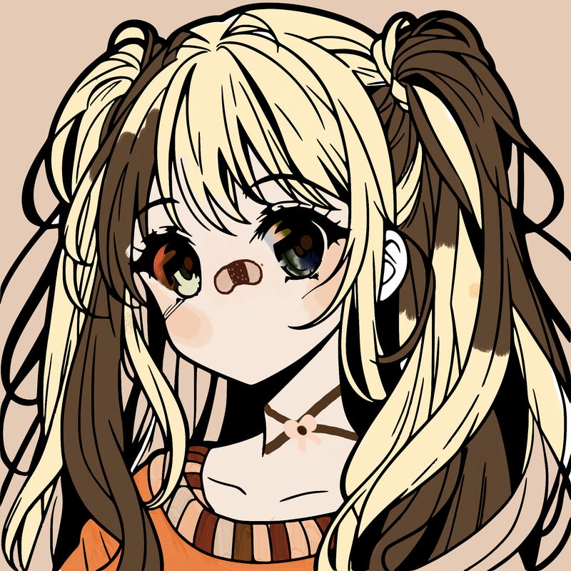 manga girl with long hair