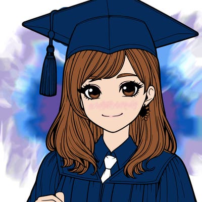realistic girl who was graduating