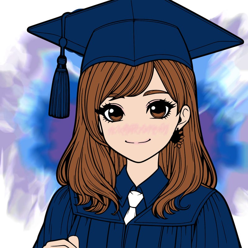 realistic girl who was graduating