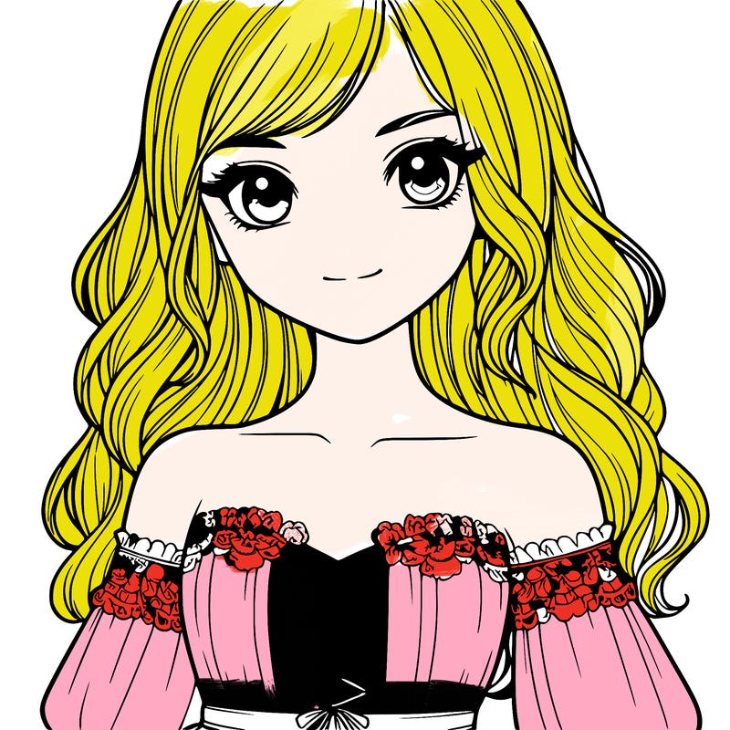 realistic girl wearing dress close up