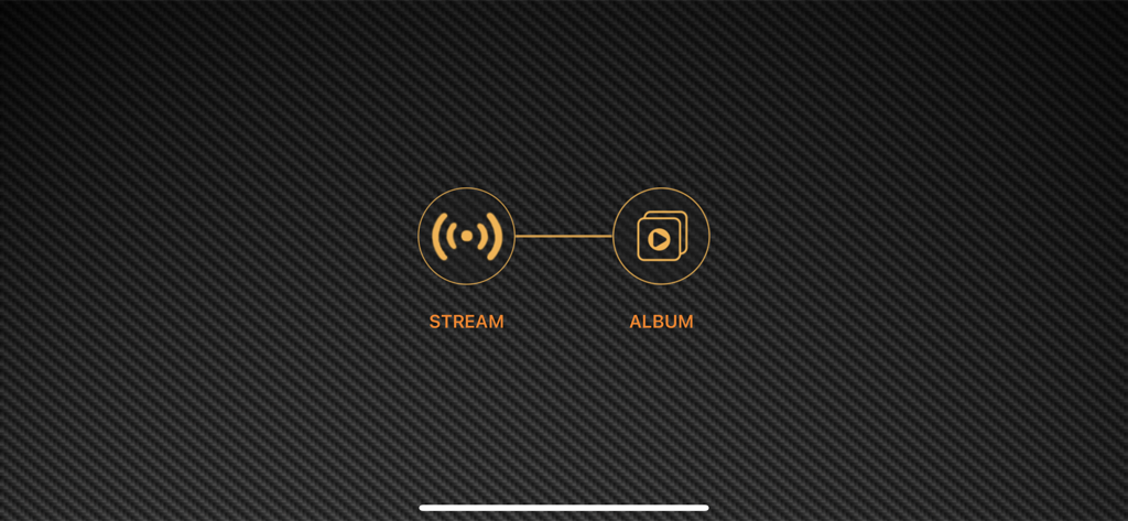 360 MachFlight - 360 MachFlight app home screen with stream and album icons