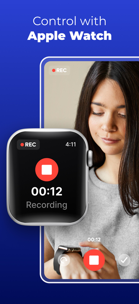 Teleprompter - VILO - Apple Watch Fernbedienungsoberfläche zur Videoaufnahme mit VILO Teleprompter