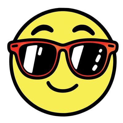 emoji with sunglasses