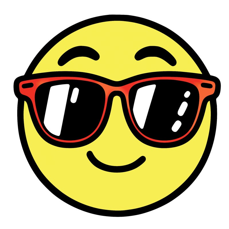 emoji with sunglasses