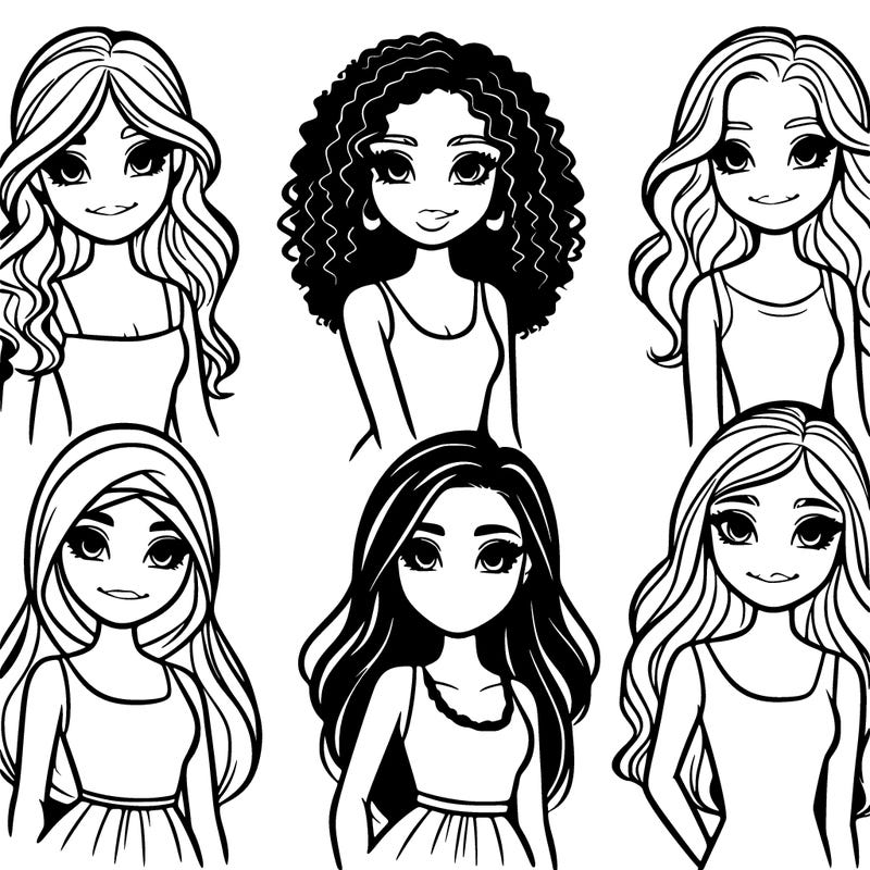 five beautiful girls