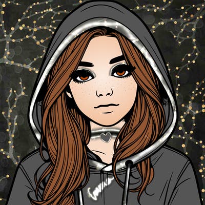 realistic girl with a hoodie