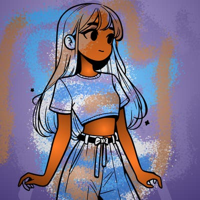 girl in a cute crop top