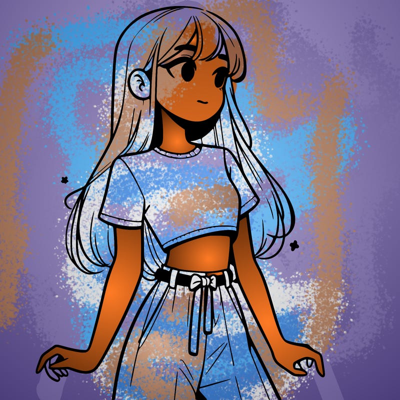 girl in a cute crop top